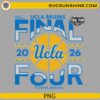UCLA Bruins Women’s Final Four 2026 basketball PNG design