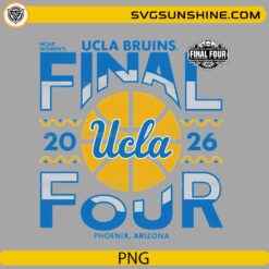 UCLA Bruins Women’s Final Four 2026 basketball PNG design