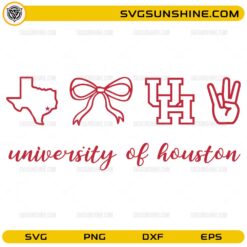 university of houston svg texas bow UH hand sign design