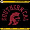 USC Southern Cal distressed SVG vintage Trojan helmet design