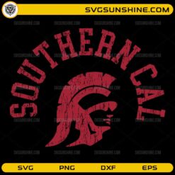 USC Southern Cal distressed SVG vintage Trojan helmet design