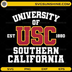 USC Trojans SVG &ndash; University of Southern California Est 1880 SVG, PNG, DXF, EPS for Cricut & Silhouette