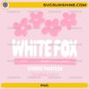 White Fox PNG with pink flowers Studio Thirteen design