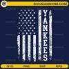 Yankees American flag SVG distressed USA flag baseball design