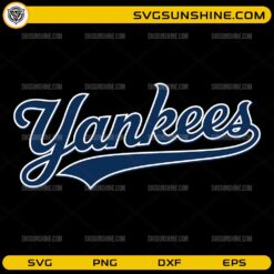 Yankees script vintage SVG design for Cricut and Silhouette