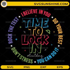 You Got This Test Day SVG motivational school design with colorful typography