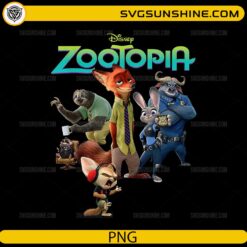 Zootopia cartoon characters PNG animal police design
