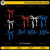 4th Of July Coquette Bows SVG Bundle with red white blue patriotic bow designs
