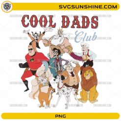 90s Disney Cool Dads Club PNG | Vintage Disney Dad Characters Digital Download