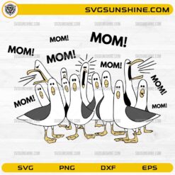 Disney Seagulls Mom SVG funny cartoon birds mom life digital download