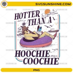 Hotter Than A Hoochie Coochie PNG funny retro summer beach design