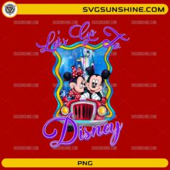Let’s Go to Disney PNG Mickey Minnie car castle design