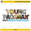 Young Padawan Star Wars inspired PNG with lightsaber design