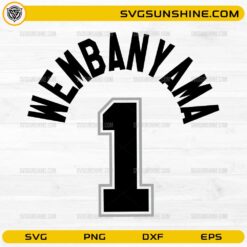 Wemby Spurs SVG basketball fan digital download design