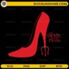 Women’s The Devil Wears Prada SVG red high heel design