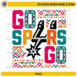 Colorful basketball sports PNG with tribal pattern typography design