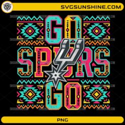 Colorful basketball tribal PNG with aztec pattern typography design