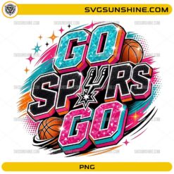 Vintage basketball PNG with neon colors and retro typography design