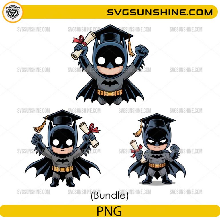 Batman Graduation Bundle PNG Digital Download