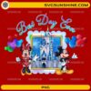 Best Day Ever Disney castle PNG with Mickey Minnie balloons