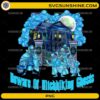 Beware of Hitchhiking Ghosts haunted mansion PNG design