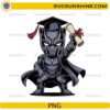 Cute Black Panther graduation PNG with superhero holding diploma and wearing graduation cap