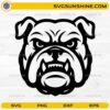 Bulldog mascot SVG head design for Cricut and Silhouette crafts
