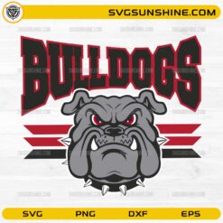 Bulldogs Football SVG mascot design for Cricut and Silhouette