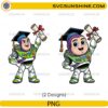 Buzz Lightyear Graduation Bundle PNG with graduation cap and diploma