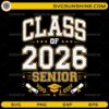 Class of 2026 senior SVG with graduation cap and diploma design