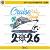 Cruise Squad 2026 PNG with cruise ship tropical vacation design