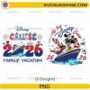 Disney Cruise 2026 PNG bundle with family vacation and first cruise designs
