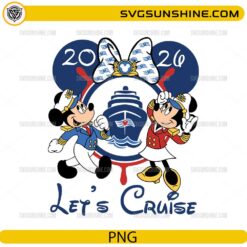 Disney Cruise 2026 Let’s Cruise Mickey Minnie PNG design