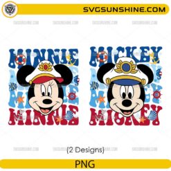 Disney Cruise 2026 Mickey head PNG bundle nautical cruise vacation designs