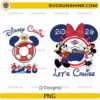 Disney Cruise 2026 PNG Bundle with Mickey Minnie Let’s Cruise vacation designs