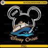 Disney Cruise 2026 PNG with cruise ship inside Mickey ears design