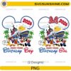 Disney Cruise Birthday Boy Girl PNG Bundle 2026 with Mickey Minnie cruise vacation designs