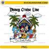 Disney Cruise Line family PNG with Mickey Minnie Donald Goofy and custom family name