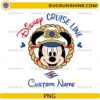 Disney Cruise Line Mickey Captain custom name PNG design for family cruise shirts