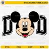 Disney Dad SVG Mickey inspired dad design cut file for Cricut and Silhouette
