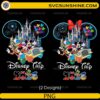 Disneyland 2026 Mickey and Friends Bundle PNG featuring Mickey Mouse, Minnie Mouse, Donald Duck, Goofy, castle, fireworks, and balloons