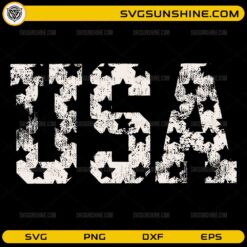 Distressed USA SVG vintage patriotic design for Cricut crafts