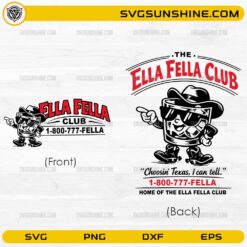 Ella Fella Club Western File SVG PNG DXF EPS