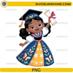 Encanto Inspired Graduation Girl PNG | Cute Cartoon Graduate Digital Download