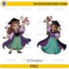 Cute Esmeralda graduation PNG bundle with diploma and graduation gown