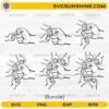 Father's Day Fist Bump Set 18 SVG Bundle dad and kids family fist bump design for Cricut and Silhouette