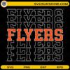 Flyers SVG bold typography hockey fan design with orange text