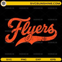 Flyers vintage SVG with distressed retro script lettering