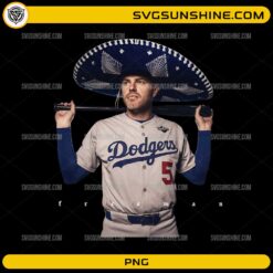 Freeman Los Angeles Dodgers Sombrero PNG | Baseball Fan Digital Download