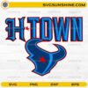 H-Town Houston football SVG sports fan design